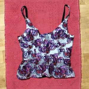 Rachel Comey Pink Floral Sleeveless Top Size 2